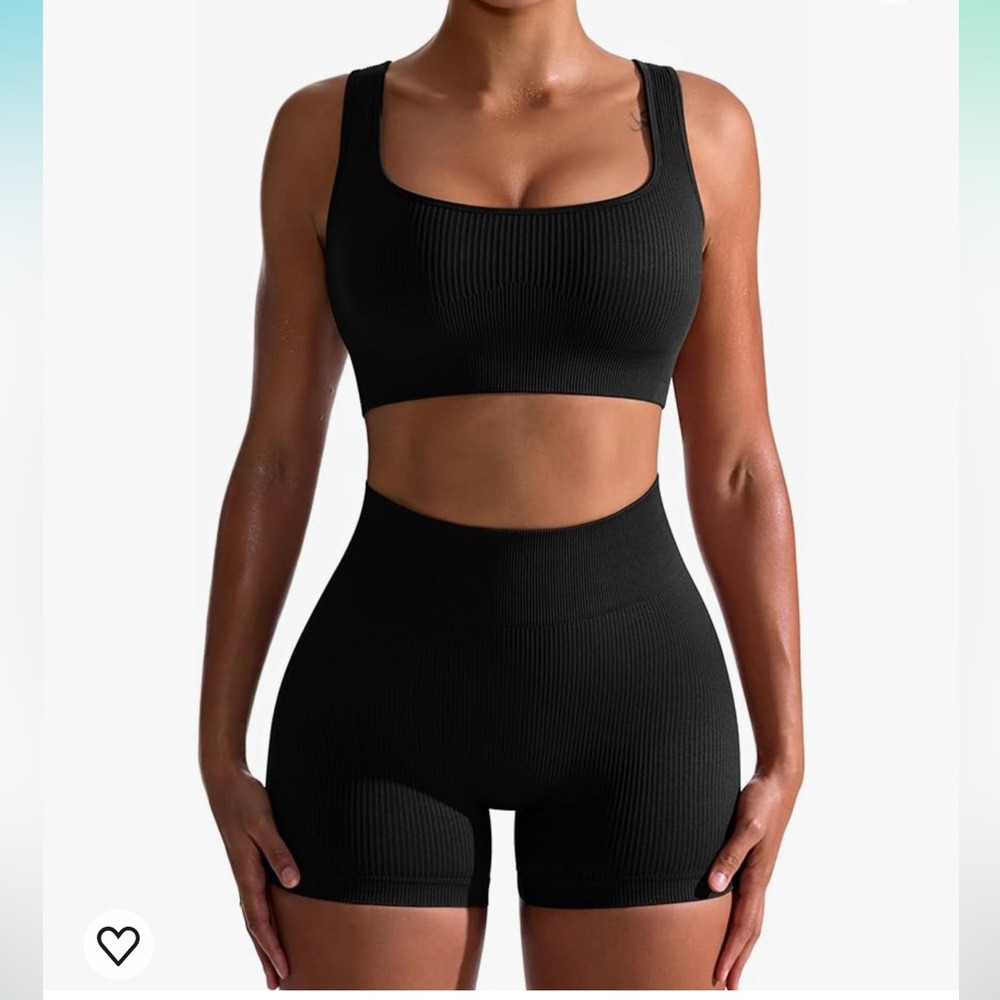 Amazon Ribbed Workout Set